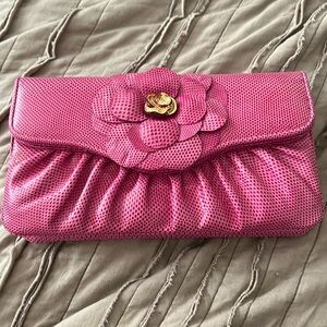 Judith Leiber Pink Floral Embellished Vintage bag.